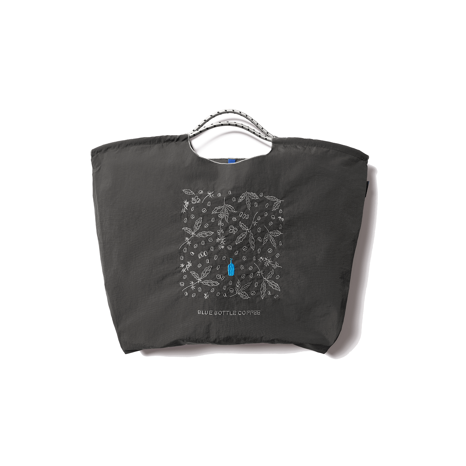 Embroidered Blue Bottle Tote