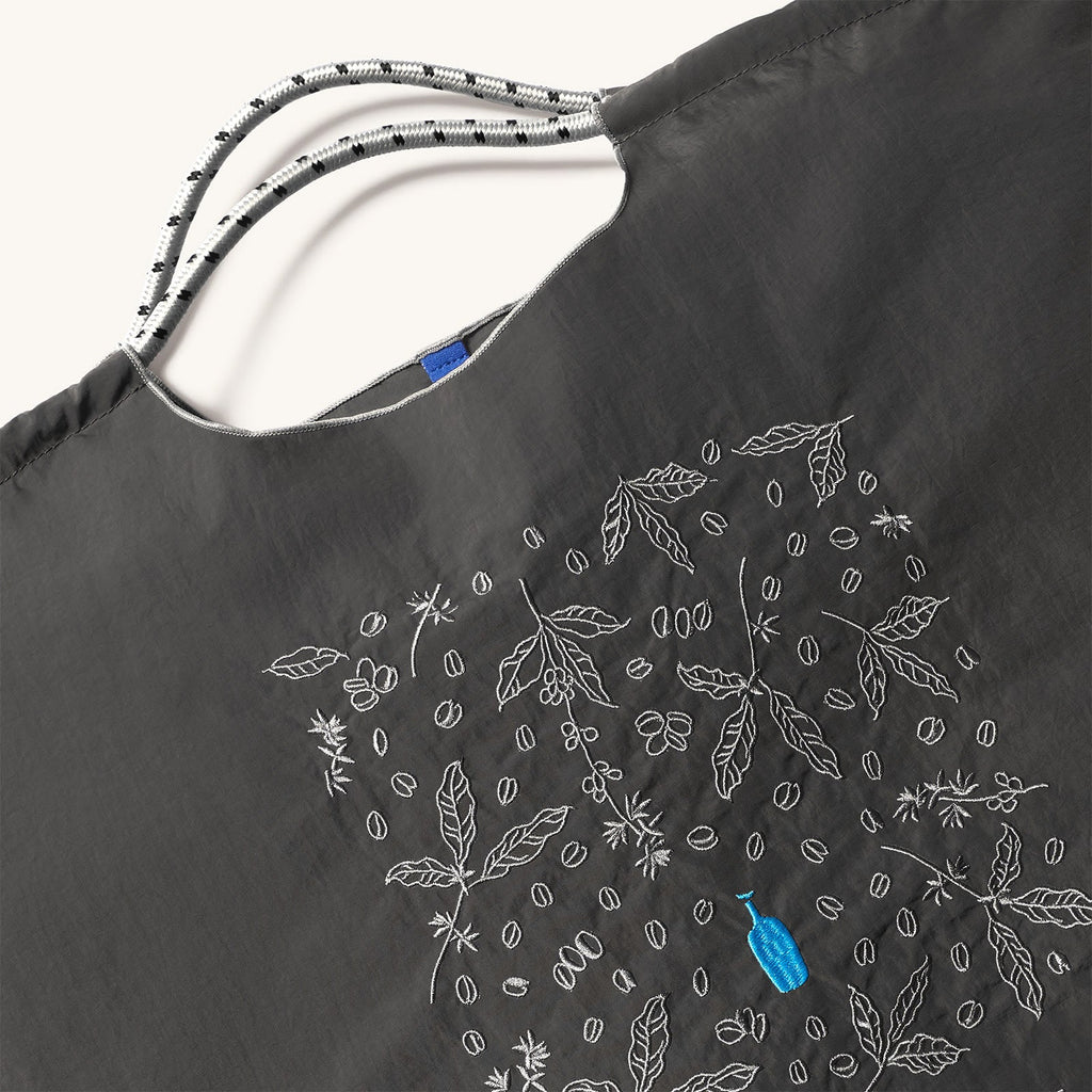 Embroidered Blue Bottle Tote